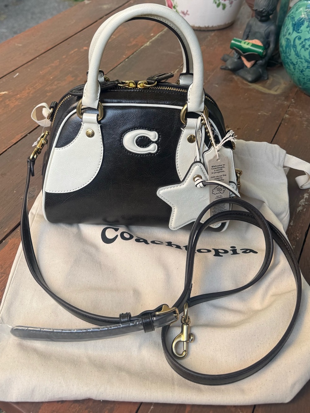 NWT Coach Upcrafted Bowling Bag